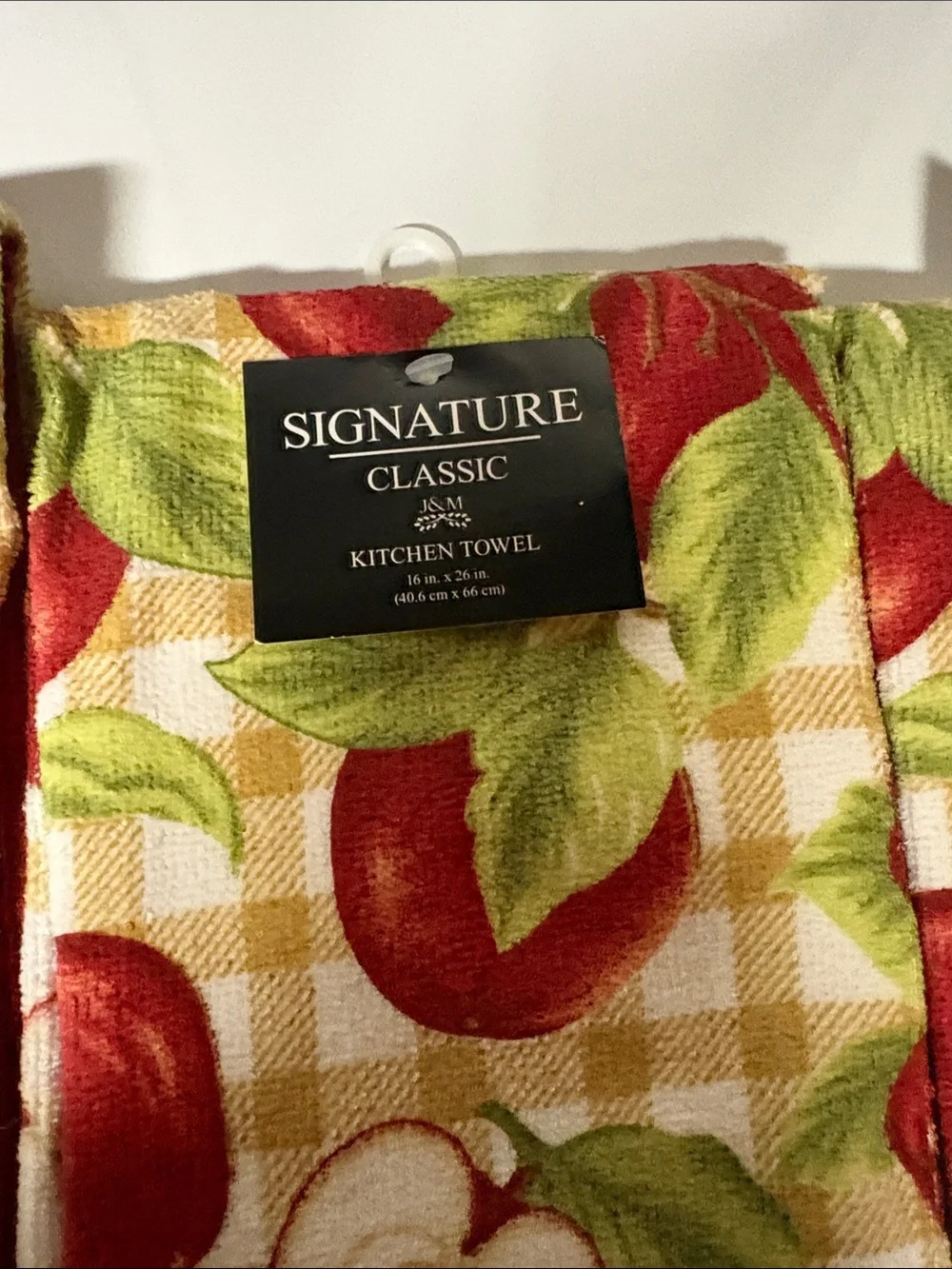 Signature Classic Apple Print Kitchen Towels and Oven Mitt Set